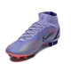 Sepatu Bola Nike Mercurial Superfly 8 Elite AG PRO KM Flames Light Thistle Metallic Silver DJ3973-506