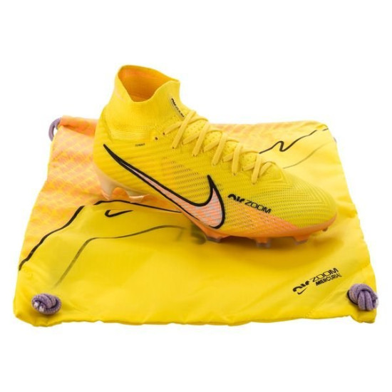 Sepatu Bola Nike Air Zoom Mercurial Superfly Elite 9 FG Lucent Yellow Strike Sunset Glow Barely Grape DJ4977-780