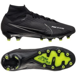 Sepatu Bola Nike Air Zoom Mercurial Superfly Elite 9 AG PRO Shadow Black Dark Smoke Grey Summit White Volt DJ5165-001