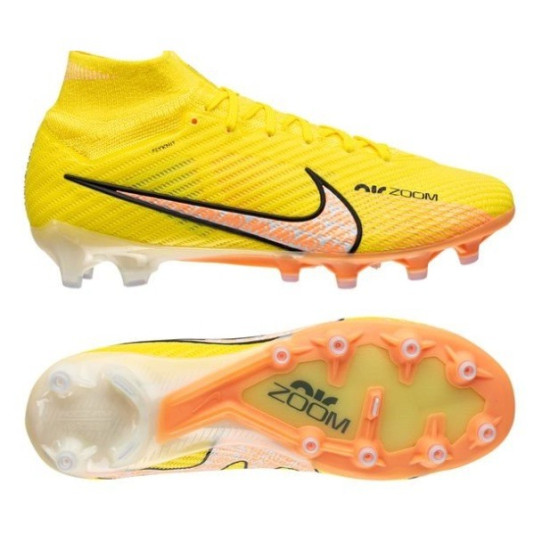 Sepatu Bola Nike Air Zoom Mercurial Superfly Elite 9 AG PRO Lucent Yellow Strike Sunset Glow Barely Grape DJ5165-780