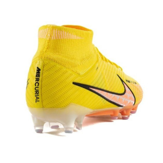 Sepatu Bola Nike Air Zoom Mercurial Superfly Elite 9 AG PRO Lucent Yellow Strike Sunset Glow Barely Grape DJ5165-780