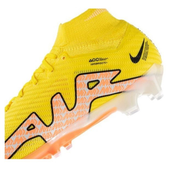 Sepatu Bola Nike Air Zoom Mercurial Superfly Elite 9 AG PRO Lucent Yellow Strike Sunset Glow Barely Grape DJ5165-780