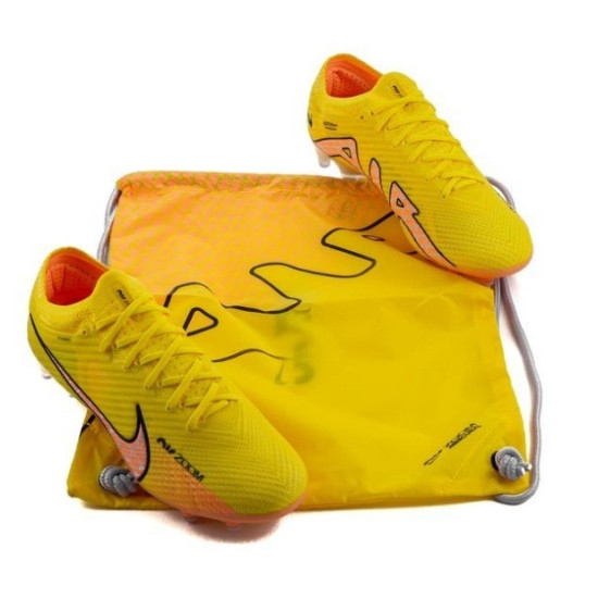 Sepatu Bola Nike Air Zoom Mercurial Vapor 15 Elite AG PRO Lucent Yellow Strike Sunset Glow Doll DJ5167-780