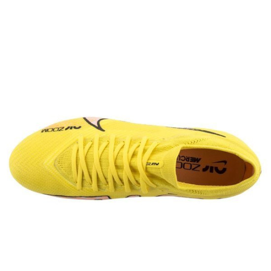 Sepatu Bola Nike Air Zoom Mercurial Vapor 15 Pro FG Lucent Yellow Strike Sunset Glow Doll DJ5603-780