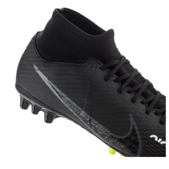 Sepatu Bola Nike Air Zoom Mercurial Superfly 9 Academy AG Shadow Black Dark Smoke Grey Summit White Volt DJ5622-001