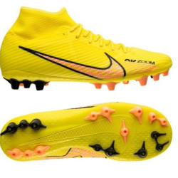 Sepatu Bola Nike Air Zoom Mercurial Superfly 9 Academy AG Lucent Yellow Strike Sunset Glow DJ5622-780