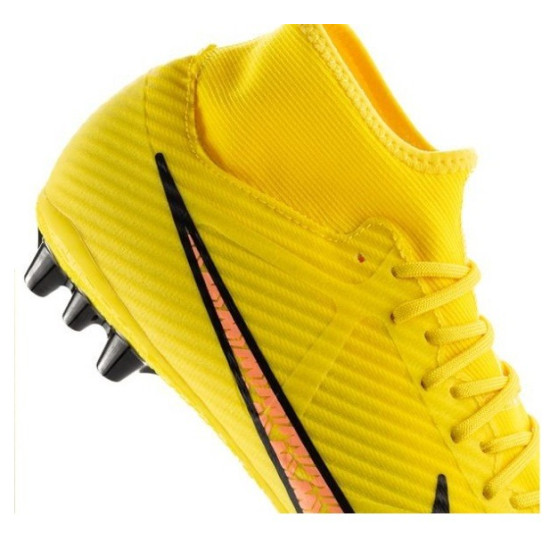 Sepatu Bola Nike Air Zoom Mercurial Superfly 9 Academy AG Lucent Yellow Strike Sunset Glow DJ5622-780