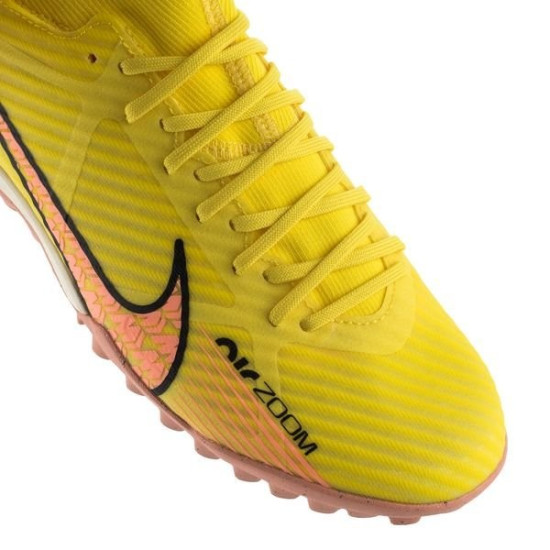 Sepatu Futsal Nike Air Zoom Mercurial Superfly 9 Academy TF Lucent Yellow Strike Sunset Glow DJ5629-780