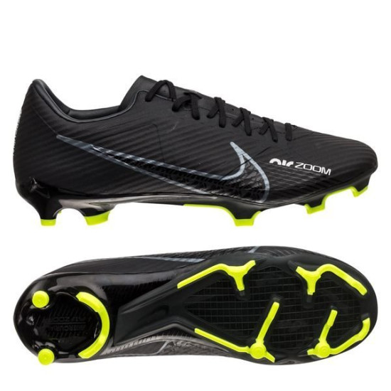 Sepatu Bola Nike Air Zoom Mercurial Vapor 15 Academy MG Shadow Black Dark Smoke Grey Summit White Volt DJ5631-001