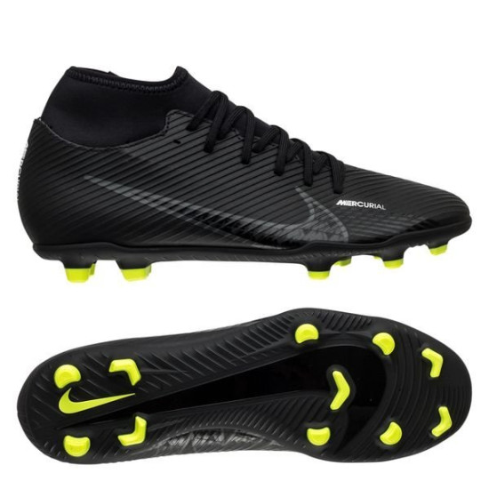 Sepatu Bola Nike Air Zoom Mercurial Superfly 9 Club MG Shadow Black Dark Smoke Grey Summit White Volt DJ5961-001