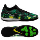 Sepatu Futsal Nike Phantom GT 2 Academy DF IC Shockwave Black Metallic Platinum Green Strike DM0720-003