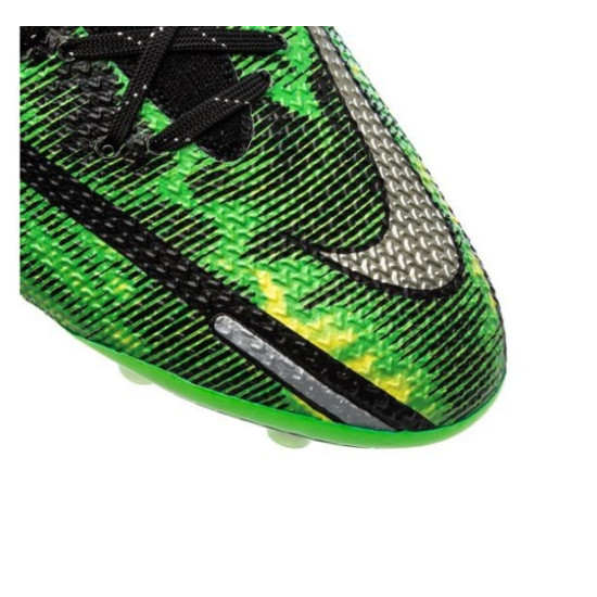 Sepatu Bola Nike Phantom GT 2 Elite AG PRO Shockwave Black Metallic Platinum Green Strike DM0729-003