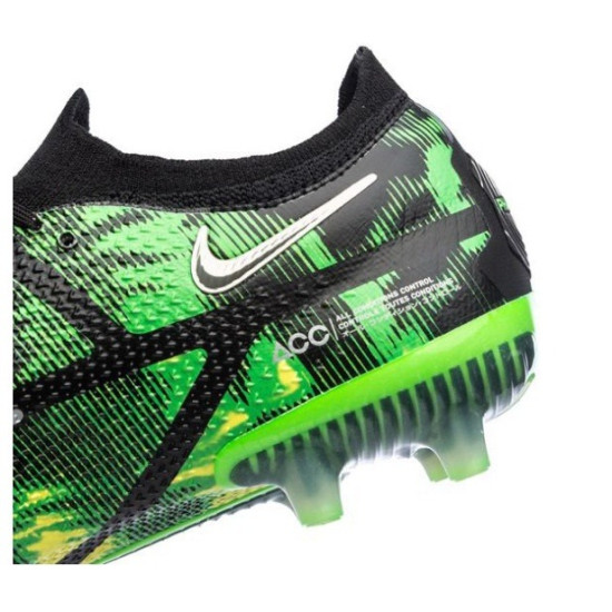 Sepatu Bola Nike Phantom GT 2 Elite AG PRO Shockwave Black Metallic Platinum Green Strike DM0729-003