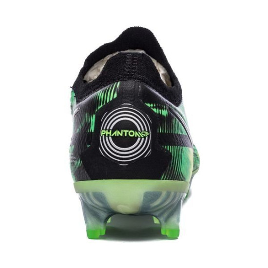 Sepatu Bola Nike Phantom GT 2 Elite FG Shockwave Black Metallic Platinum Green Strike DM0732-003