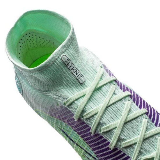 Sepatu Bola Nike Mercurial Superfly 8 Elite FG Dream Speed 5 Barely Green Volt Electro Purple DN3779-375