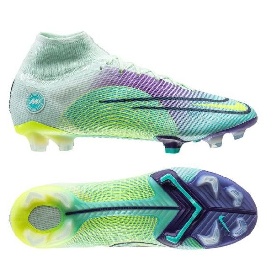 Sepatu Bola Nike Mercurial Superfly 8 Elite FG Dream Speed 5 Barely Green Volt Electro Purple DN3779-375