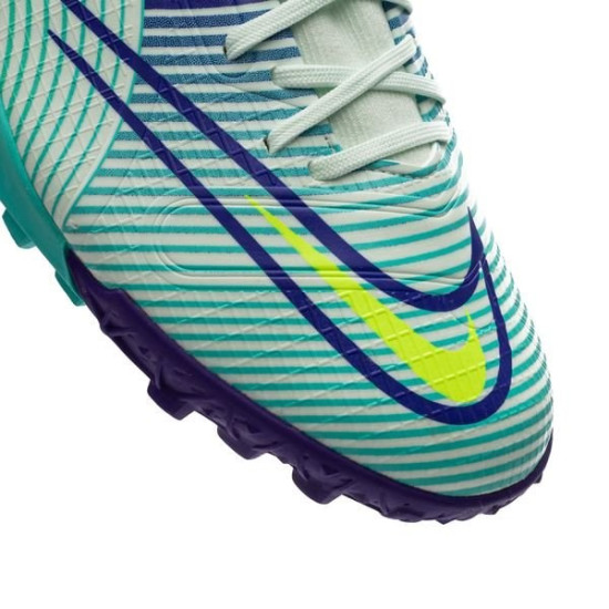 Sepatu Futsal Nike Mercurial Superfly 8 Academy TF Dream Speed 5 Barely Green Volt Electro Purple DN3789-375