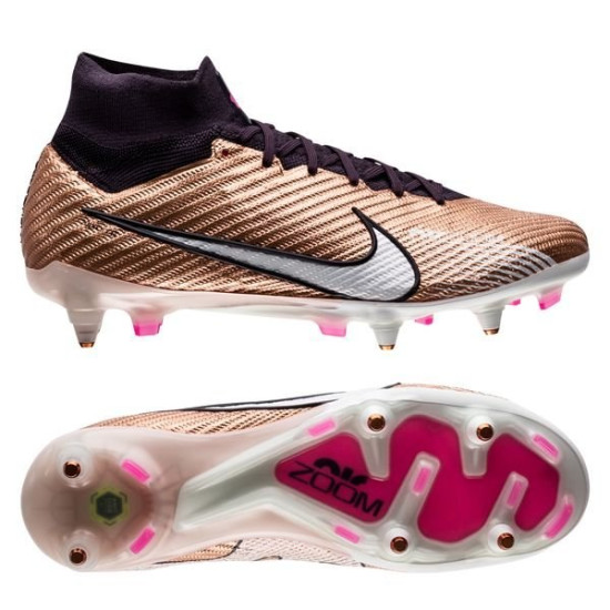 Sepatu Bola Nike Air Zoom Mercurial Superfly Elite 9 SG PRO Anti Clog Generation Metallic Copper DR5936-810