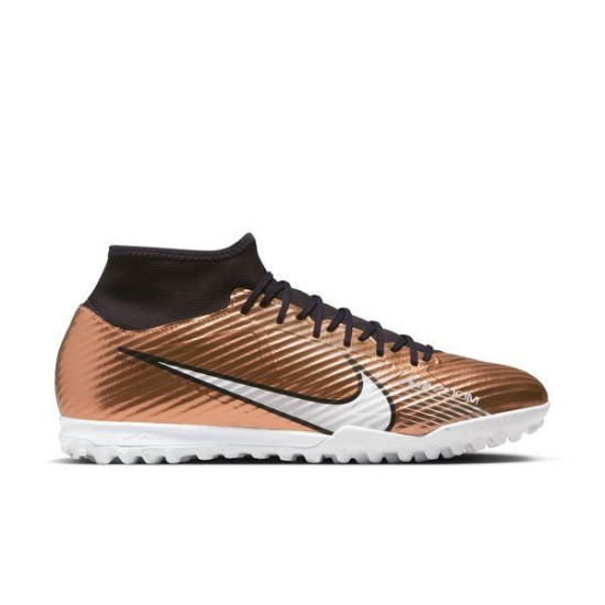 Sepatu Futsal Nike Air Zoom Mercurial Superfly 9 Academy TF Generation Metallic Copper DR5948-810