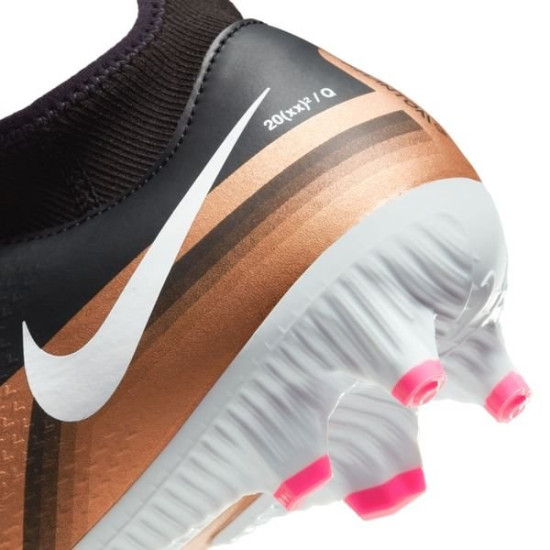 Sepatu Bola Nike Phantom GT 2 Academy DF MG Generation Metallic Copper White Black DR5960-810