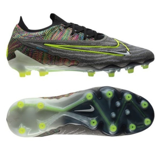 Sepatu Bola Nike Phantom GX Elite Fusion AG PRO Link Black Volt White Blue Glow DV6970-071