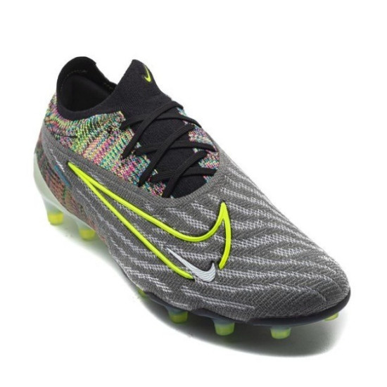 Sepatu Bola Nike Phantom GX Elite Fusion AG PRO Link Black Volt White Blue Glow DV6970-071