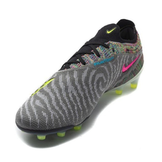 Sepatu Bola Nike Phantom GX Elite Fusion AG PRO Link Black Volt White Blue Glow DV6970-071