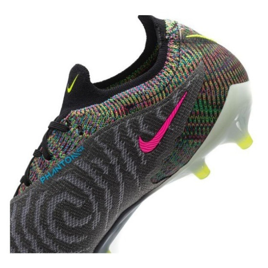 Sepatu Bola Nike Phantom GX Elite Fusion AG PRO Link Black Volt White Blue Glow DV6970-071