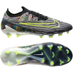 Sepatu Bola Nike Phantom GX Elite Fusion FG Link Black Volt White Blue Glow DV6971-071