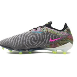 Sepatu Bola Nike Phantom GX Elite Fusion FG Link Black Volt White Blue Glow DV6971-071