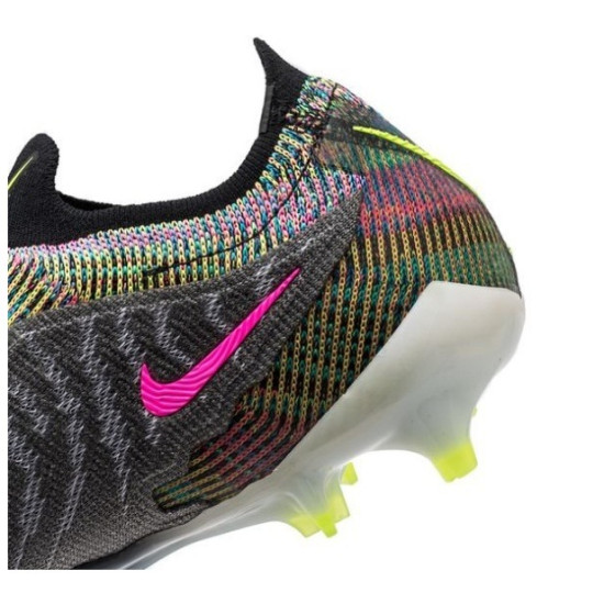 Sepatu Bola Nike Phantom GX Elite Fusion FG Link Black Volt White Blue Glow DV6971-071