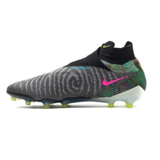 Sepatu Bola Nike Phantom GX Elite Fusion DF AG PRO Link Black Volt White Blue Glow DV6972-071