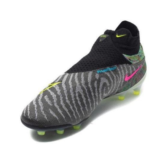 Sepatu Bola Nike Phantom GX Elite Fusion DF AG PRO Link Black Volt White Blue Glow DV6972-071