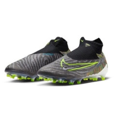 Sepatu Bola Nike Phantom GX Elite Fusion DF FG Link Black Volt White Blue Glow DV6973-071