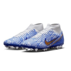 Sepatu Bola Nike Air Zoom Mercurial Superfly 9 Academy AG CR7 Personal Edition White Metallic Copper Concord DV8187-182