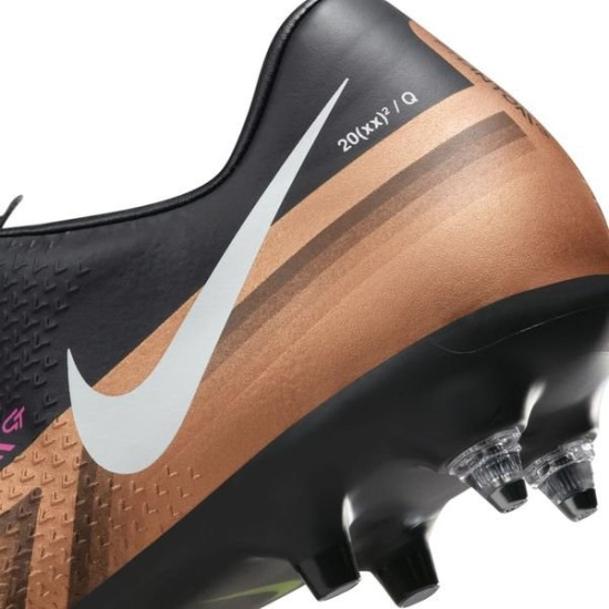 Sepatu Bola Nike Phantom GT 2 Academy SG PRO Anti Clog Generation Metallic Copper White Black FB1445-810