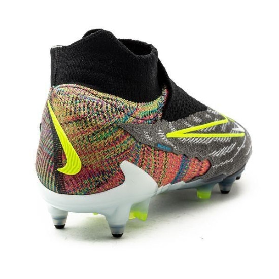 Sepatu Bola Nike Phantom GX Elite Fusion DF SG PRO Anti Clog Link Black Volt White Blue Glow FD5230-071