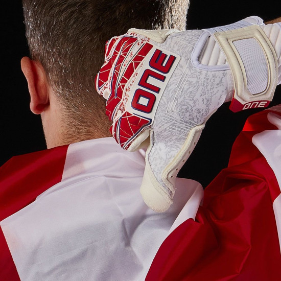 Sarung Tangan Kiper One Apex Pro King White Red APEX-KING Sarung Tangan Kiper One Apex Pro King White Red APEX-KING