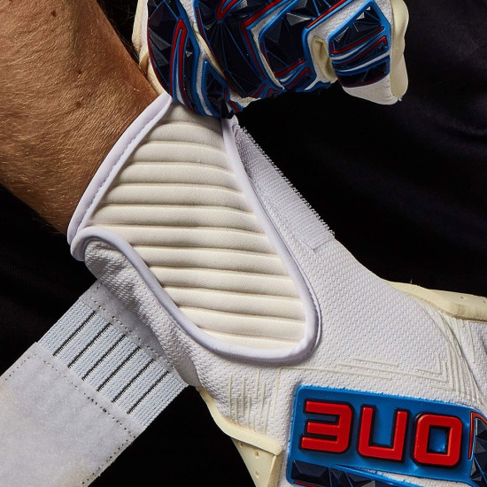 Sarung Tangan Kiper One Apex Pro Super White Blue Red GLV-APEX-SU Sarung Tangan Kiper One Apex Pro Super White Blue Red GLV-APEX-SU