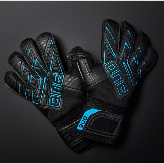 Sarung Tangan Kiper One Apex Surge Black Blue GLV-APEX-SUR