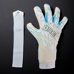 Sarung Tangan Kiper One Geo 3.0 AM2 White Blue GLV-GEO3-AM2