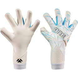 Sarung Tangan Kiper One Geo 3.0 AM2 White Blue GLV-GEO3-AM2