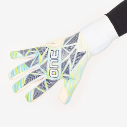 Sarung Tangan Kiper ONE Glove Geo 3.0 AM1 White Blue Green OGGEO3AM