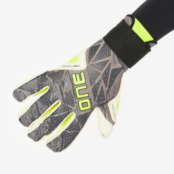 Sarung Tangan Kiper ONE Glove Geo 3.0 Fortis Grey White OGGEO3F