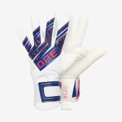 Sarung Tangan Kiper ONE Glove Apex Pro Super White Blue Red ONG03