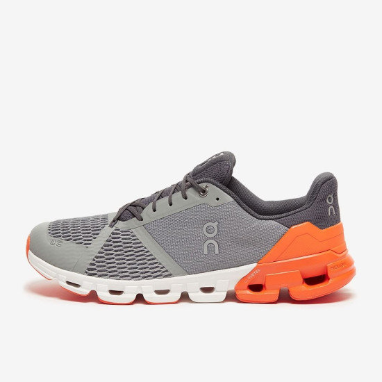 Sepatu Lari On Cloudflyer Grey Orange M21.99628 Sepatu Lari On Cloudflyer Grey Orange M21.99628