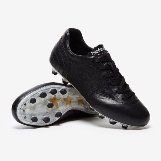 Sepatu Bola Pantofola dOro Lazzarini 2.0 FG Made In Italy Black PS2816-02CB_01