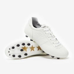 Sepatu Bola Pantofola dOro Lazzarini 2.0 FG Made In Italy White PS2816-02CB_48W