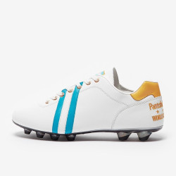 Sepatu Bola Pantofola dOro Lazzarini FG Made in Italy x Argentina Edition White Blue PSWC01-02CX_AR