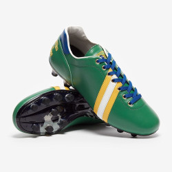 Sepatu Bola Pantofola dOro Lazzarini FG Made in Italy x Brasil Edition Green Yellow Blue PSWC01-02CX_BR